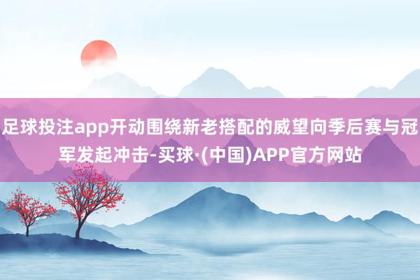 足球投注app开动围绕新老搭配的威望向季后赛与冠军发起冲击-买球·(中国)APP官方网站