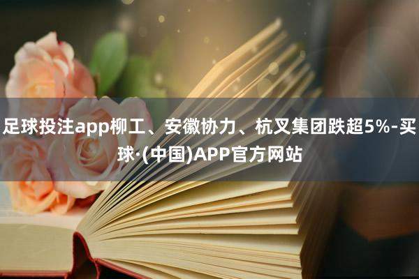 足球投注app柳工、安徽协力、杭叉集团跌超5%-买球·(中国)APP官方网站