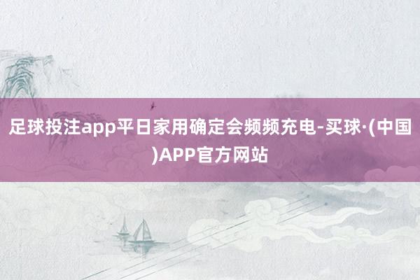 足球投注app平日家用确定会频频充电-买球·(中国)APP官方网站