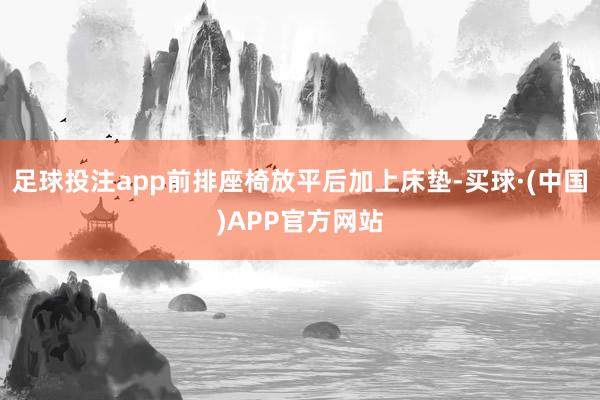 足球投注app前排座椅放平后加上床垫-买球·(中国)APP官方网站