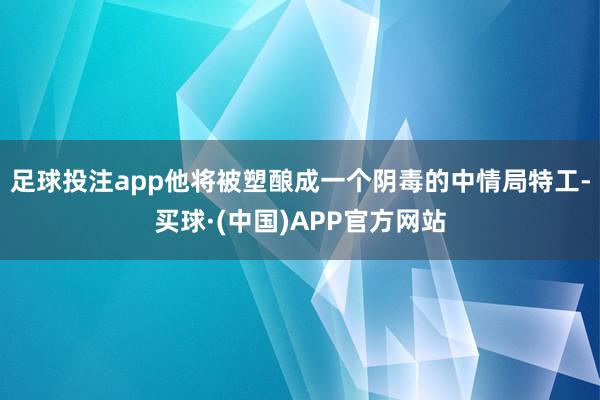 足球投注app他将被塑酿成一个阴毒的中情局特工-买球·(中国)APP官方网站