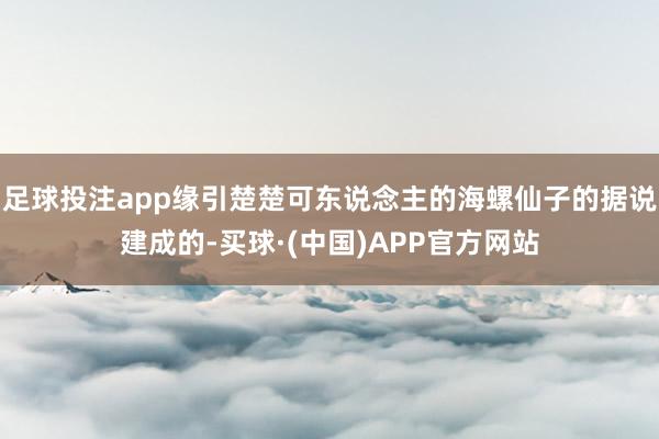 足球投注app缘引楚楚可东说念主的海螺仙子的据说建成的-买球·(中国)APP官方网站