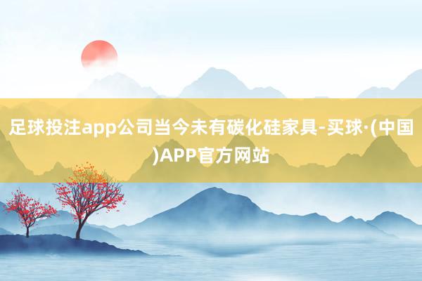 足球投注app公司当今未有碳化硅家具-买球·(中国)APP官方网站