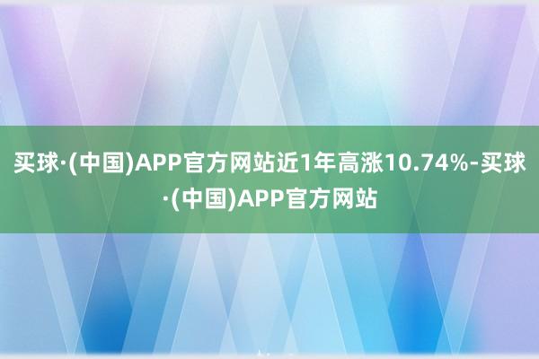 买球·(中国)APP官方网站近1年高涨10.74%-买球·(中国)APP官方网站