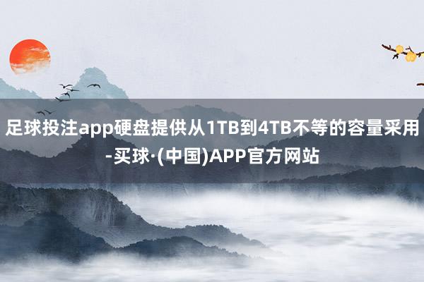 足球投注app硬盘提供从1TB到4TB不等的容量采用-买球·(中国)APP官方网站